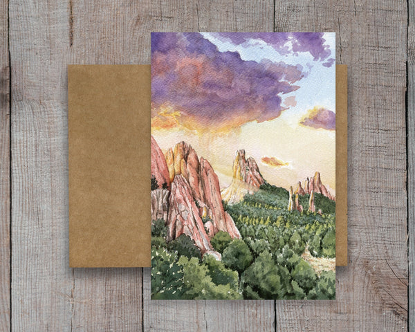 Garden of the Gods Greeting Card