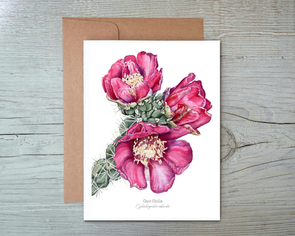 Cholla Flower Notecard